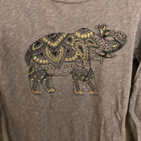 Lucky Brand Embroidered Elephant Sweater - Picture 2 of 2